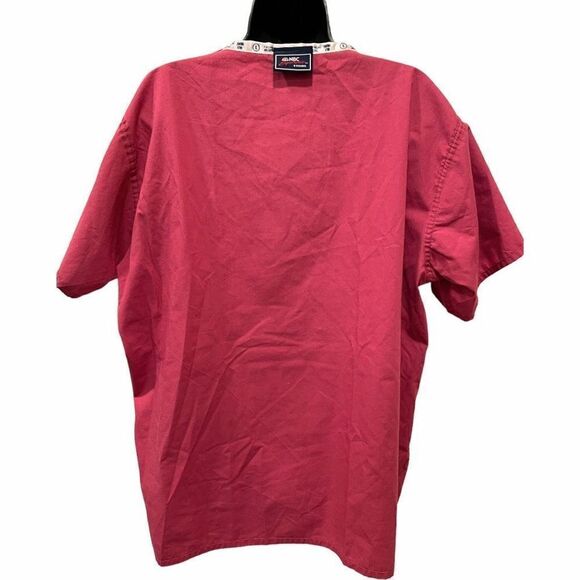 NBC Experience Store Scrub Top TV Series Unisex Large Reversible V Neck Short Sl - Picture 8 of 14